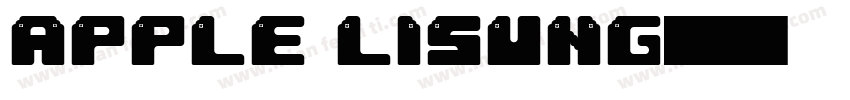Apple LiSung字体转换